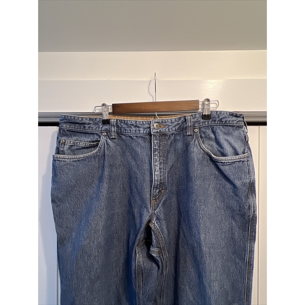DULUTH TRADING Work Jeans!Blue Denim Ballroom Men's 40x32 ~ GUSSETED CROTCH GUC! - Picture 2 of 9